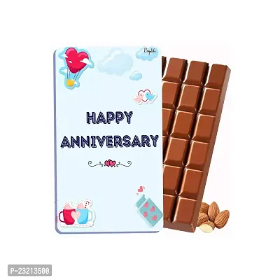 Expelite Happy Anniversary Chocolate Gift Bar Box for Him -100 gm Anniversary Chocolate Gift Box for Her