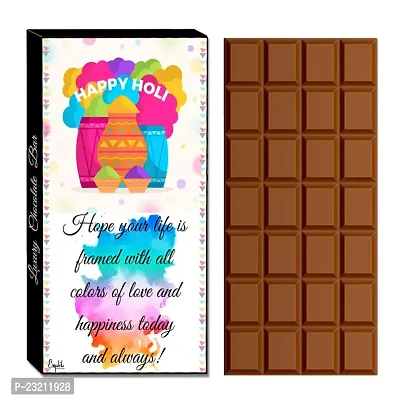 Expelite Happy Holi Chocolate Bar, Holi Special Celebration Gift Pack (100g)-thumb0