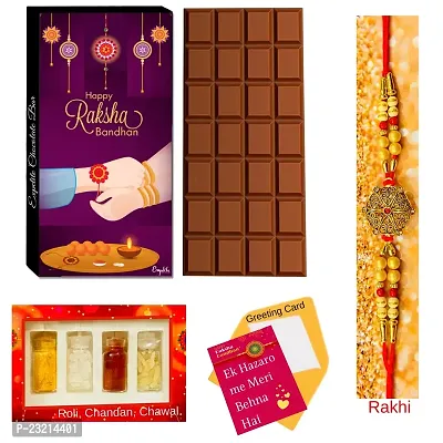 Expelite Chocolates For Rakshabandhan - Rakshabandhan Gifts For Sister Under 200 With Rakhi Combo-thumb0