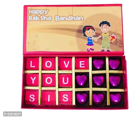 Expelite Rakshabandhan Gift-Love You Sis-18 Chocolate Gift Box