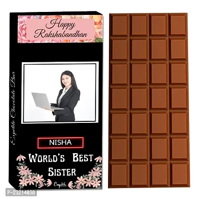 Personalized Rakhi With Chocolate - World Best Sister Rakhi Gift To Sister-thumb0