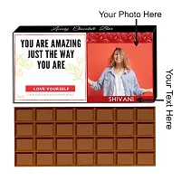 Expelite Personalised You are Amazing Chocolate gift bar- 100 grams Appreciation Gifts for employees-thumb1