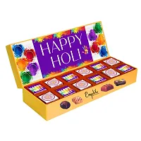 Expelite Holi Gifts Chocolate - 12 pc | Happy Holi Chocolate Box, Holi Special Celebration Gift Hamper (350g)-thumb1