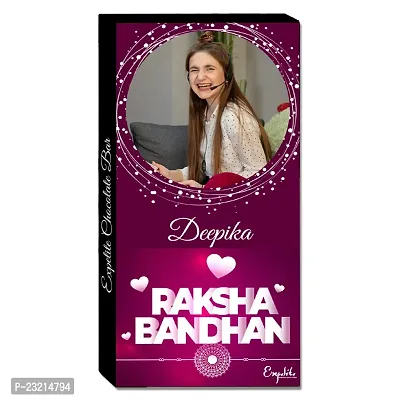Expelite Rakshabandhan Chocolate Gift With Photo And Name - Rakhi Gifts For Married Sisters-thumb4