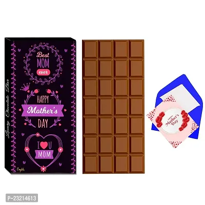Expelite Happy Mothers Day Gift for mom Special Card and Chocolate Pack 100 Grams