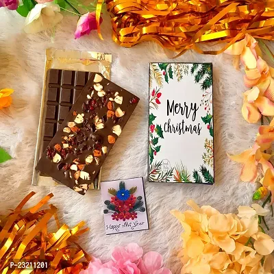 Expelite Merry Christmas Chocolate Bar Gift - Personalize Chocolates Bars / New Year Chocolate Gift (100 g)-thumb4
