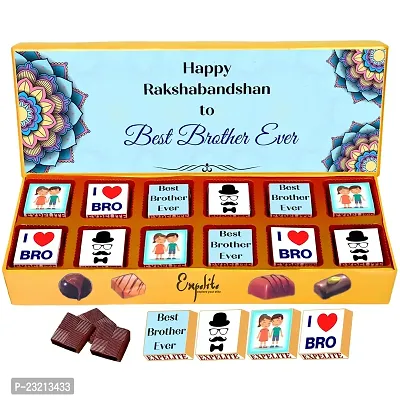 Expelite Special Raksha Bandhan Combo Pack - 12 Pieces Rakhi Chocolate Gifts For Brother-thumb2