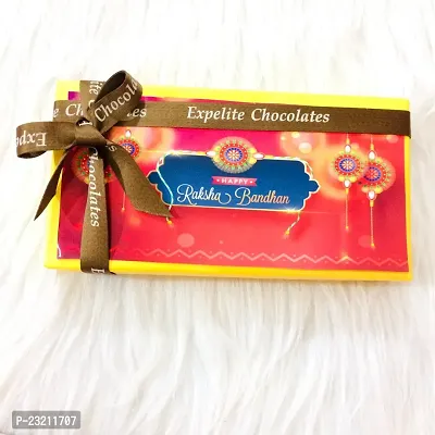 Expelite Rakhi Online-Happy Rakhi wishes-10 Chocolate Designer Gift Box-thumb3