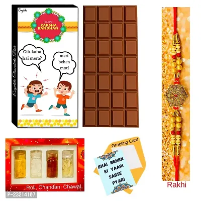 Expelite Rakshabandhan Chocolate Box - Special Rakhi Gifts To Younger Sister With Rakhi Combo