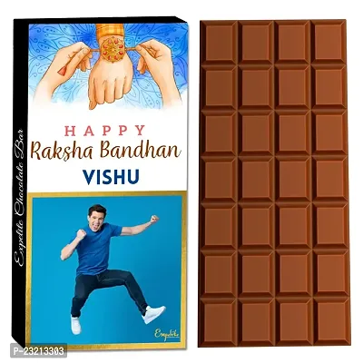 Expelite Personalised Raksha Bandhan Chocolate Gift For Bhai - Rakhi Gifts Siblings-thumb0