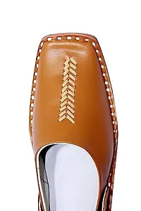 Juttigenics Present Men's Synthetic Leather Slip-On Traditional Ethnic Loafers(Modal No -JS-1105) (Brown, Numeric_5)-thumb3