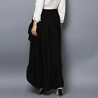 StyleStone (3400BlkSkrtPantsS) Women's Rayon Black Skirt Pants-thumb2