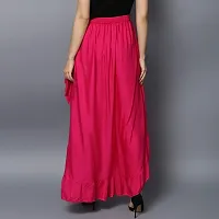 StyleStone Women's Rayon Skirt Pants, Fuchsia-thumb2