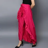 StyleStone Women's Rayon Skirt Pants (Fuchsia, XL)-thumb3