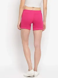 StyleStone Women's Pink Cotton Shorts (5035HotPinkShorts34)-thumb1