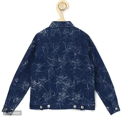 Fabulous Blue Denim Printed Jackets For Girls-thumb2