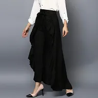 StyleStone (3400BlkSkrtPantsS) Women's Rayon Black Skirt Pants-thumb3