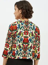 Stylish Multicolor Polyester Printed Shrugs For Women-thumb1