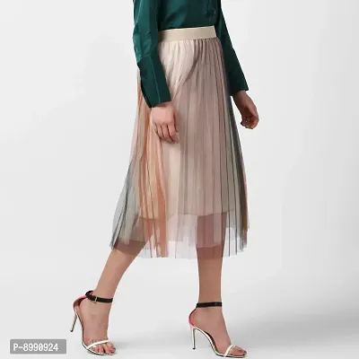 StyleStone Women's Multi-Colored Pleated Skirt (3543PleatMulti)-thumb4