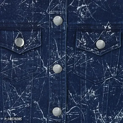 Fabulous Blue Denim Printed Jackets For Girls-thumb3