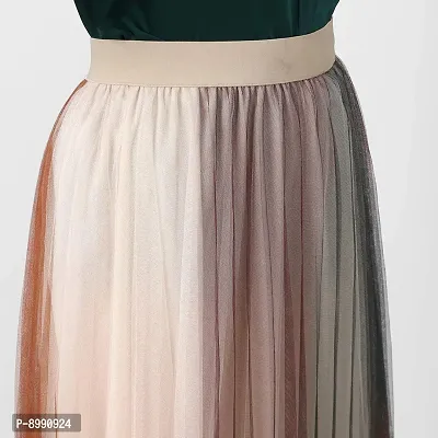 StyleStone Women's Multi-Colored Pleated Skirt (3543PleatMulti)-thumb5