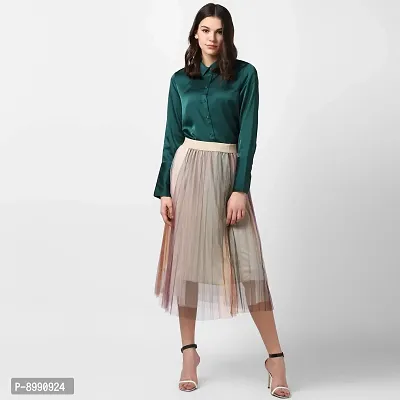 StyleStone Women's Multi-Colored Pleated Skirt (3543PleatMulti)-thumb3
