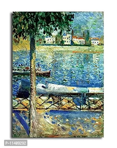 PIXELARTZ Canvas Painting - Edvard Munch -The Seine at Saint Cloud