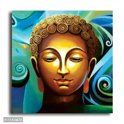 PIXELARTZ Canvas Paintings - Divine Budhha - Without Frame - Modern Art Paintings - Paintings for Home Decor - Paintings for Drawing Room - Wall Paintings for Bedroom - Paintings for Living Room - Canvas Paintings for Wall.