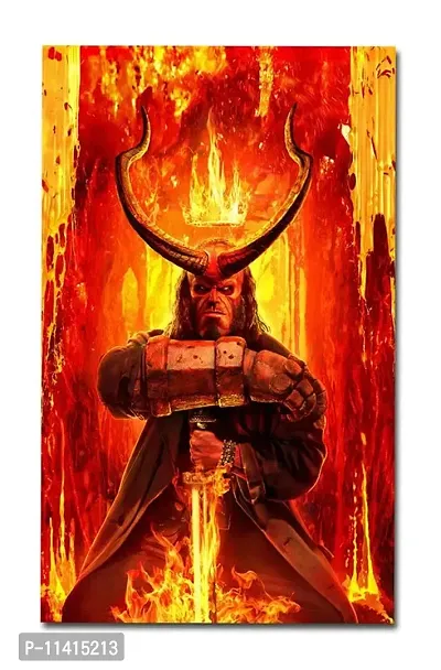 PIXELARTZ Wall Poster - Hellboy - 23 Inch X 35 Inch-thumb0