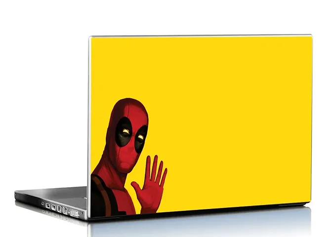 PIXELARTZ Laptop Skins Super Hero Deadpool 15.6 Inches Laptop Skins/Stickers for Dell-Lenovo-Acer-HP