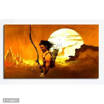 PIXELARTZ Canvas Painting - Jai Sri Ram - Sunrise in Lanka - Relgious Canvas Art