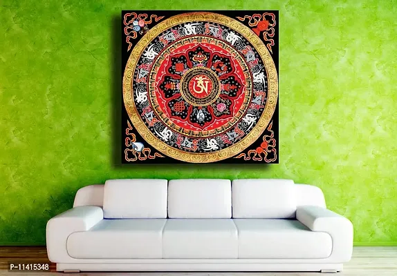 PIXELARTZ Canvas Painting - Tibetan Buddhist Art - Om - Without Frame-thumb2