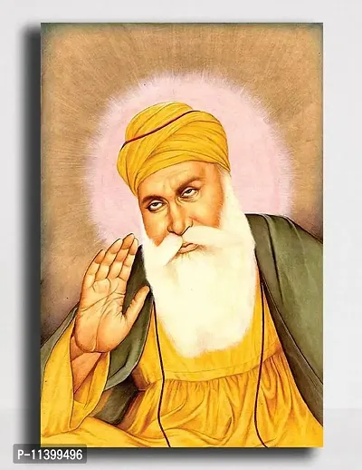 PIXELARTZ Canvas Painting - Guru Nanak dev ji - Relgious Canvas Art