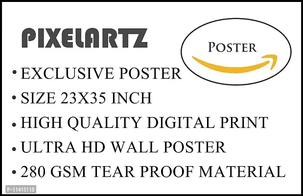 PIXELARTZ Wall Poster - Captain America Poster - 35 Inch X 23 Inch-thumb5