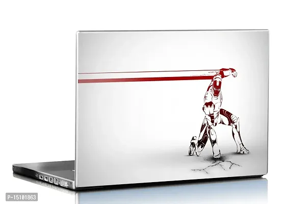 PIXELARTZ Laptop Skin Iron Man HD Quality 15.6 Inches (7000)
