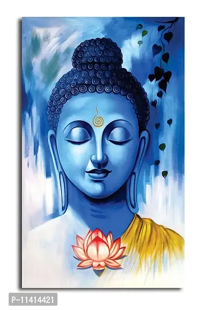 PIXELARTZ Canvas Painting - In The Mind Of Buddha - Buddhist Paintings - Paintings for Home Decor - Paintings for Drawing Room - Wall Paintings for Bedroom - Paintings for Living Room - Canvas Paintings for Wall - Without Frame.