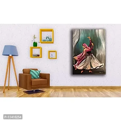 PIXELARTZ Canvas Painting Khathak Dancer Modern Art Painting for Home Decor ( Without Frame )-thumb2