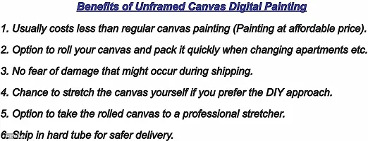 PIXELARTZ Canvas Painting - Buddha - Acrylic Painting-thumb3