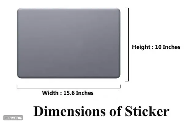 PIXELARTZ Vinyl Laptop Skins/Stickers 15.6 X 10 X 0.01 Inches, Black-thumb2