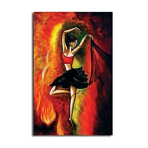 PIXELARTZ Canvas Paintings - Ballet Dancer - Without Frame - Modern Art Paintings - Paintings for Home Decor - Paintings for Drawing Room - Wall Paintings for Bedroom - Paintings for Living Room - Canvas Paintings for Wall.