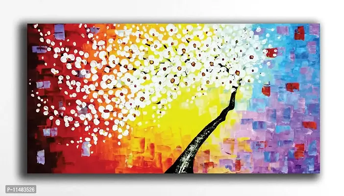 PIXELARTZ Canvas Painting - Tree of Radiance - Floral - Still Life