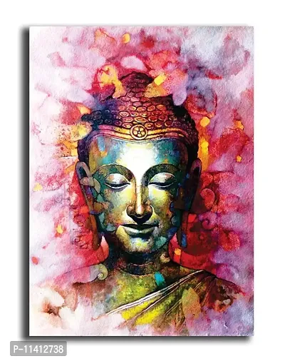 PIXELARTZ Canvas Painting - Lord Buddha - Without Frame-thumb0