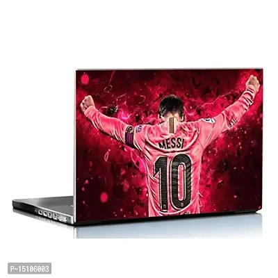 PIXELARTZ Laptop Skin Lionel Messi HD Quality 15.6 Inches Multi Colour (8073)-thumb0