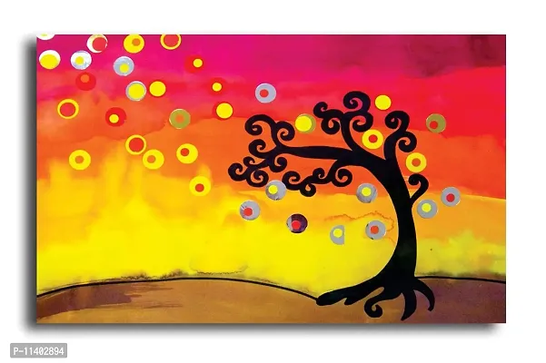 PIXELARTZ Canvas Painting - Rustic Abstracts and Tree Art