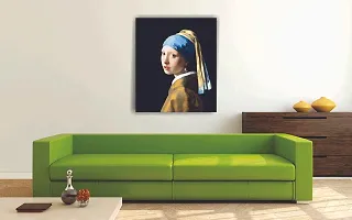 PIXELARTZ Canvas Painting - Girl with a Pearl Earring - Johannes Vermeer - Without Frame-thumb1