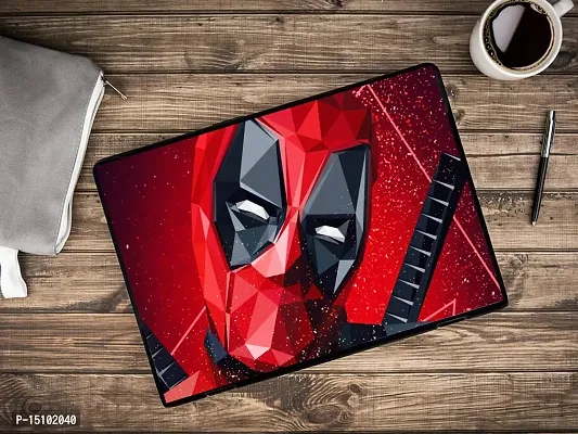 PIXELARTZ Laptop Skins Super Hero Deadpool Polygon Glitter 15.6 Inches Laptop Skins/Stickers for Dell-Lenovo-Acer-HP (1099)-thumb3