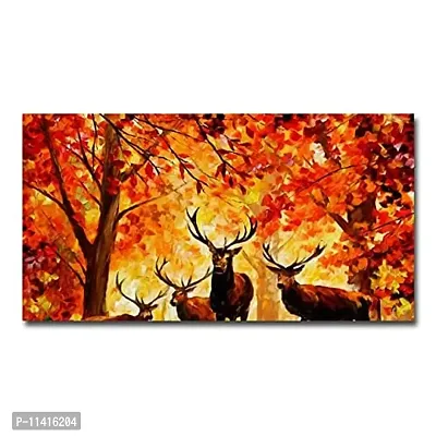 PIXELARTZ Canvas Painting Nature Modern Art Painting for Home Decor ( Without Frame )