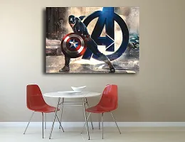 PIXELARTZ Wall Poster - Captain America Poster - 35 Inch X 23 Inch-thumb1