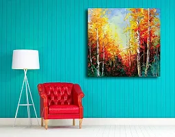 PIXELARTZ Canvas Painting Golden Autumn Modern Art Painting for Home Decor ( Without Frame )-thumb1