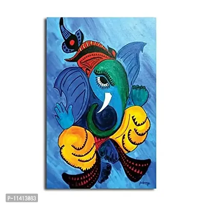 PIXELARTZ Canvas Painting - Shree Ganesha - Without Frame